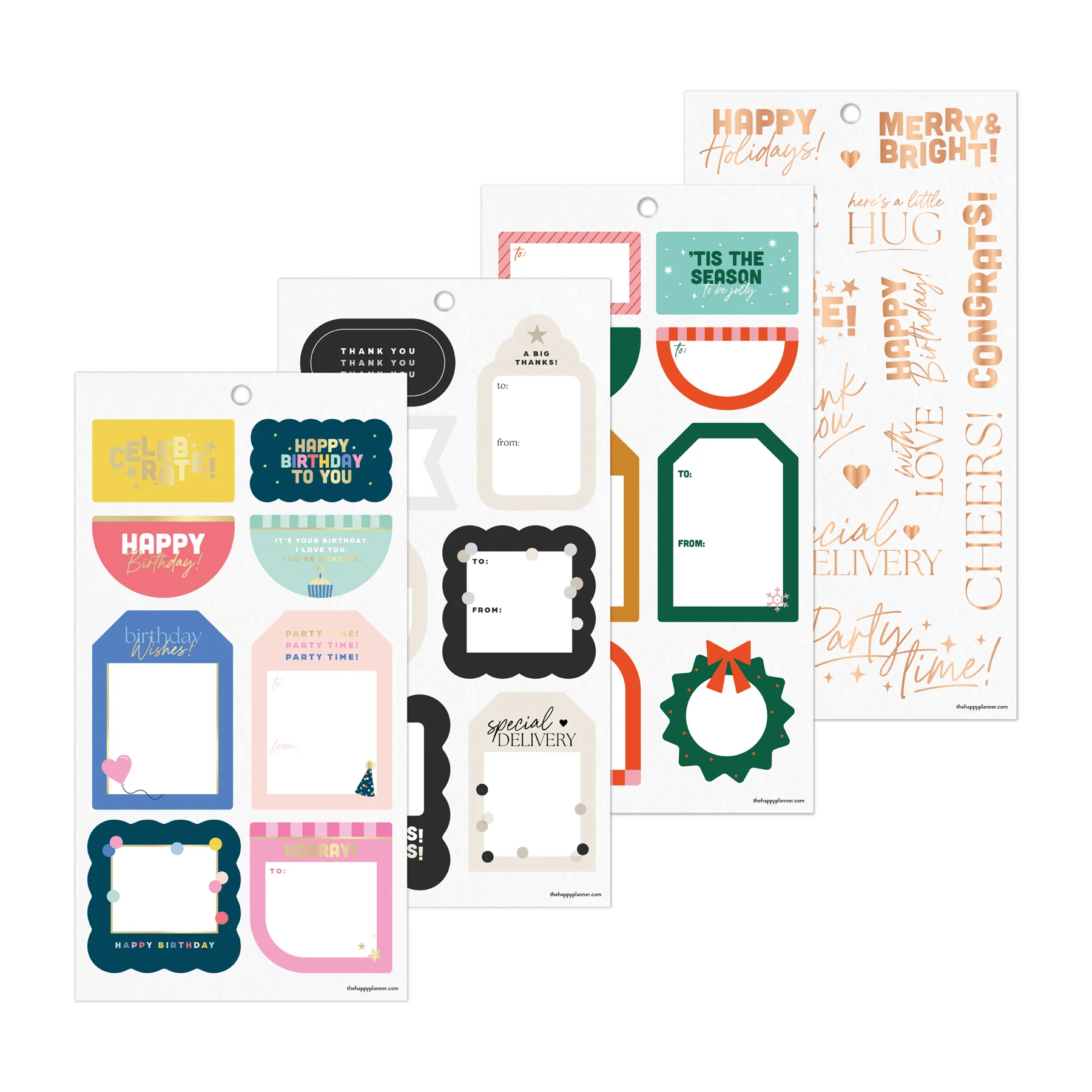 Seasonal Gift Tags - Value Pack Stickers - Image 7