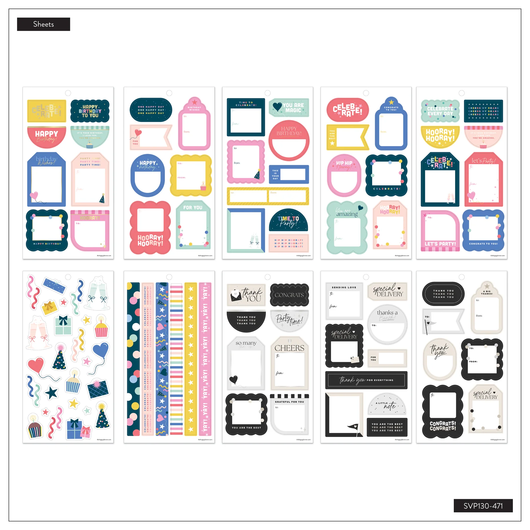 Seasonal Gift Tags - Value Pack Stickers - Image 8