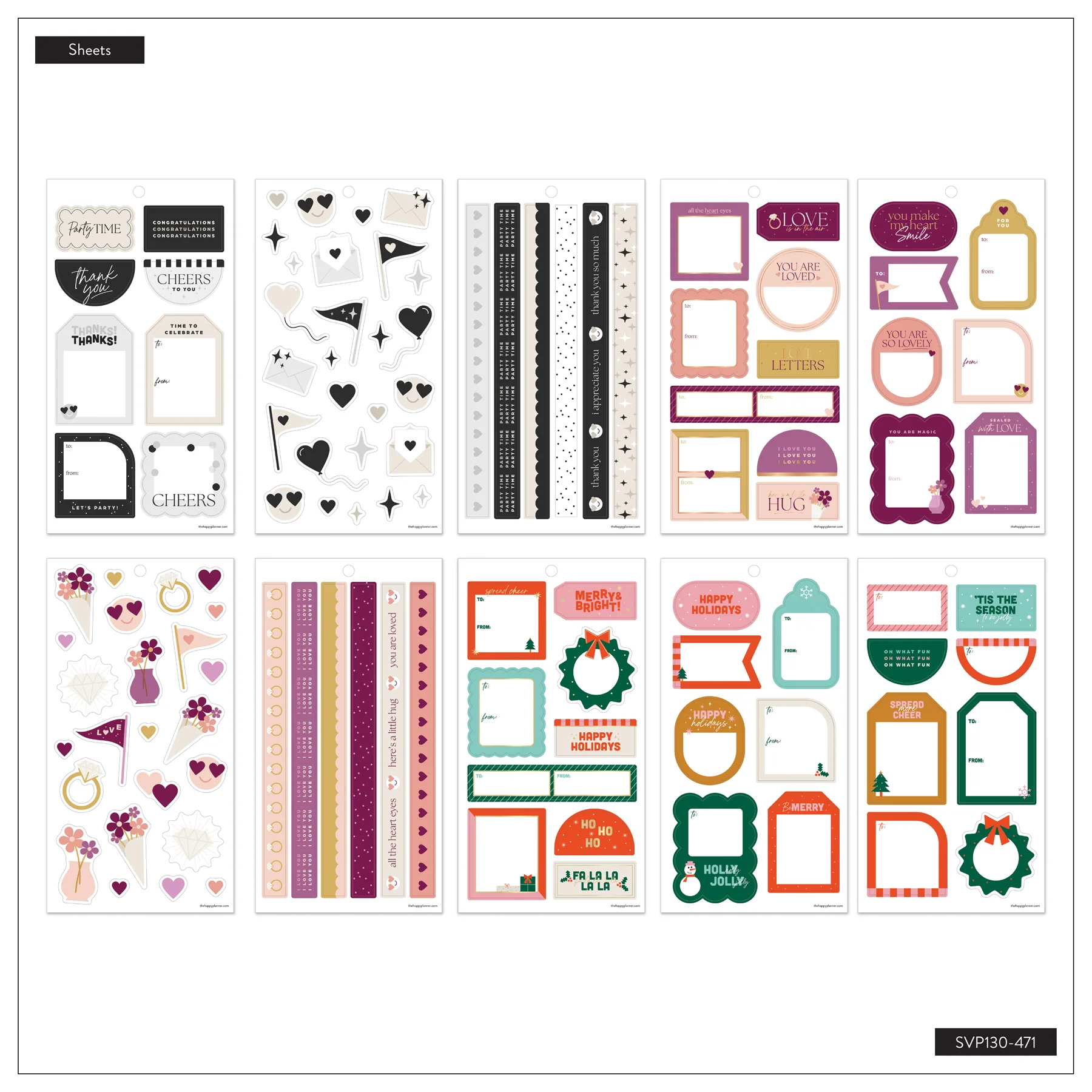Seasonal Gift Tags - Value Pack Stickers - Image 9