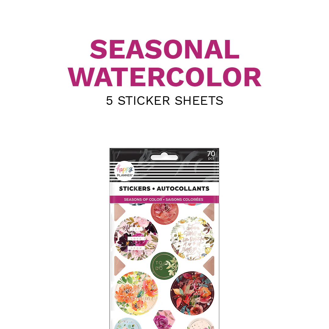 Seasonal Watercolor - 5 Sticker Sheets - Image 9
