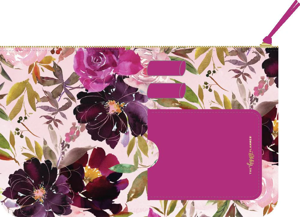Seasonal Watercolor Zip Pouch With Pen Loop - Image 5
