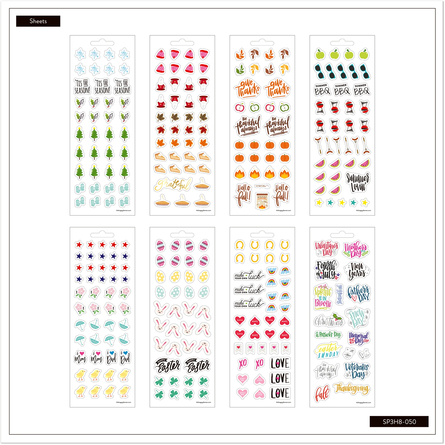 Seasons - 8 Sticker Sheets - Image 3