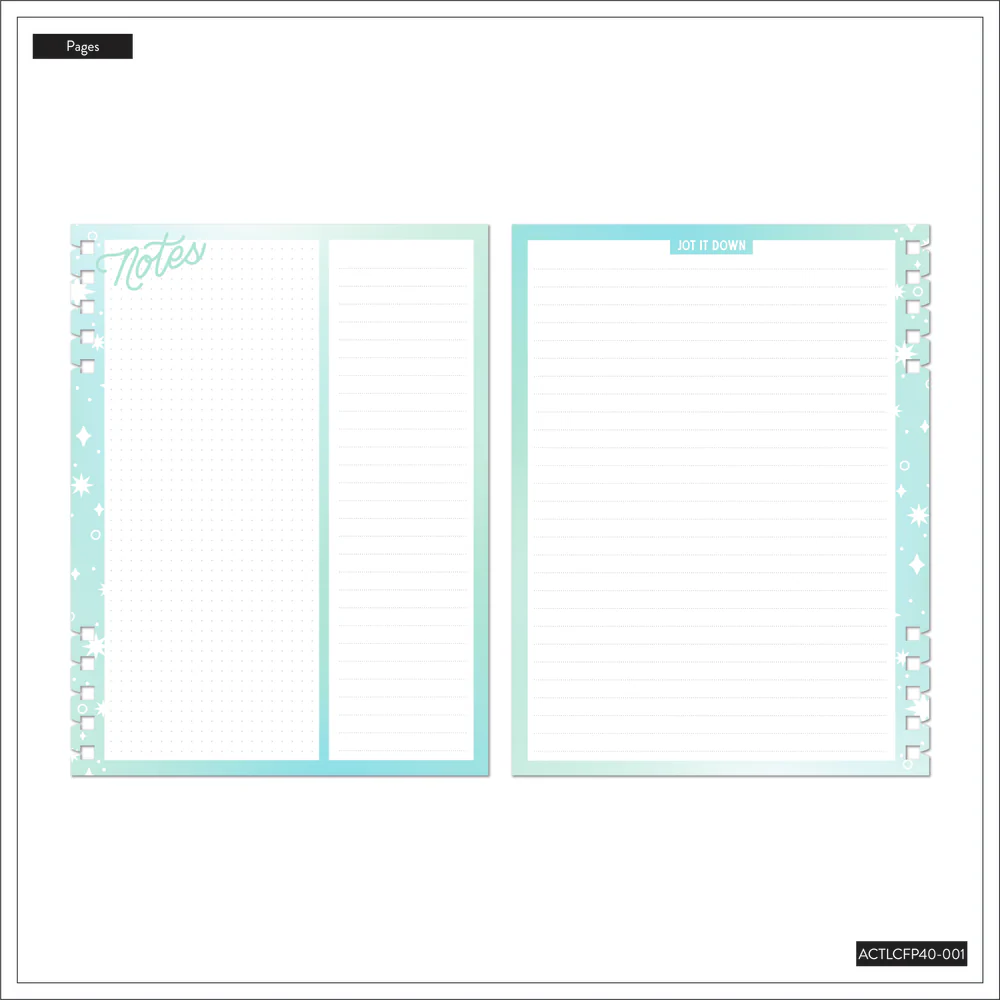 Seasons of Joy - Dashboard + Dotted Lined Classic Customizable Spiral Planner Filler Paper - 40 Sheets - Image 4
