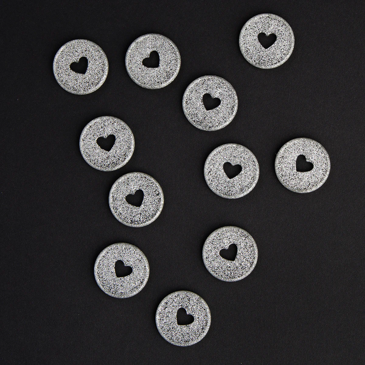 Silver Glitter - Medium Plastic Disc Set - Image 3