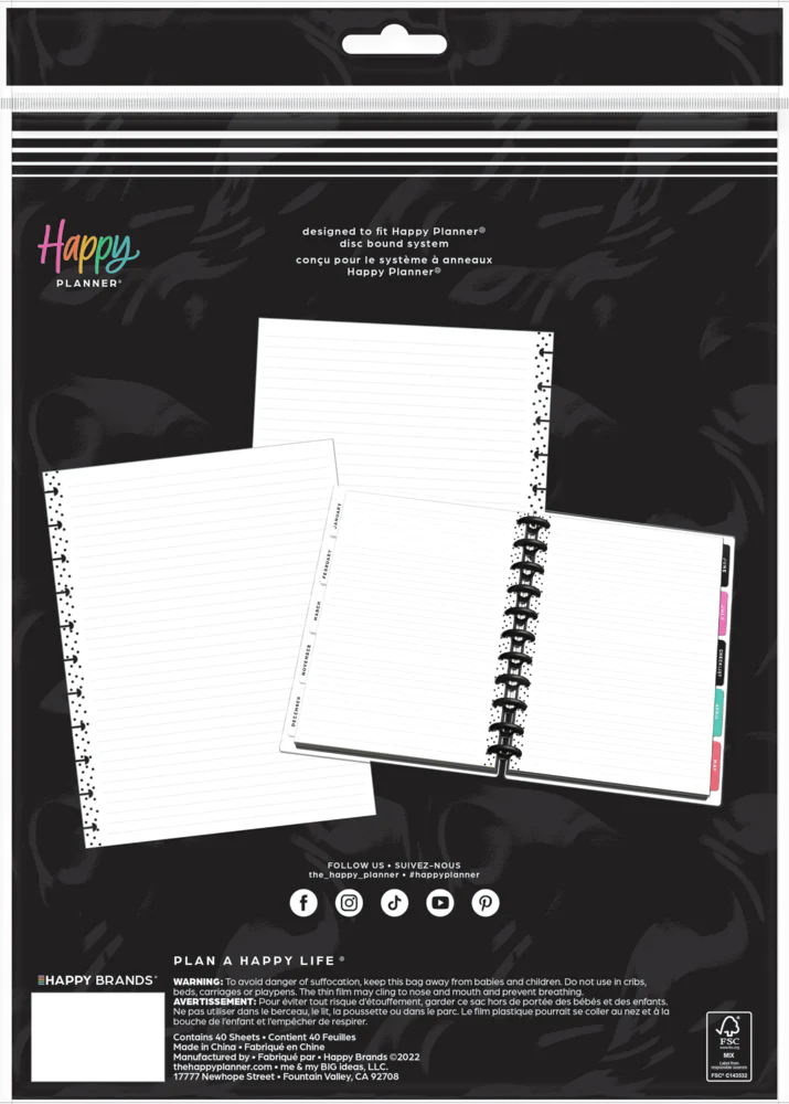 Simple Dots - Dotted Lined Big Filler Paper - 40 Sheets - Image 3