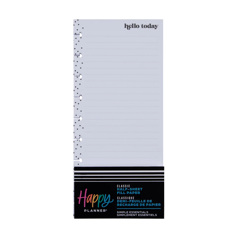Simple Essentials - Dotted Lined Half-Sheet Classic Filler Paper - 60 Sheets - Image 4