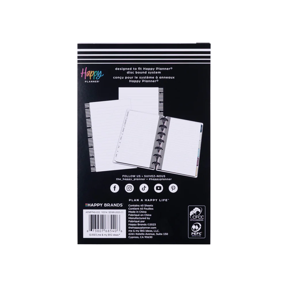 Simple Essentials - Dotted Lined Mini Filler Paper - 40 Sheets - Image 5