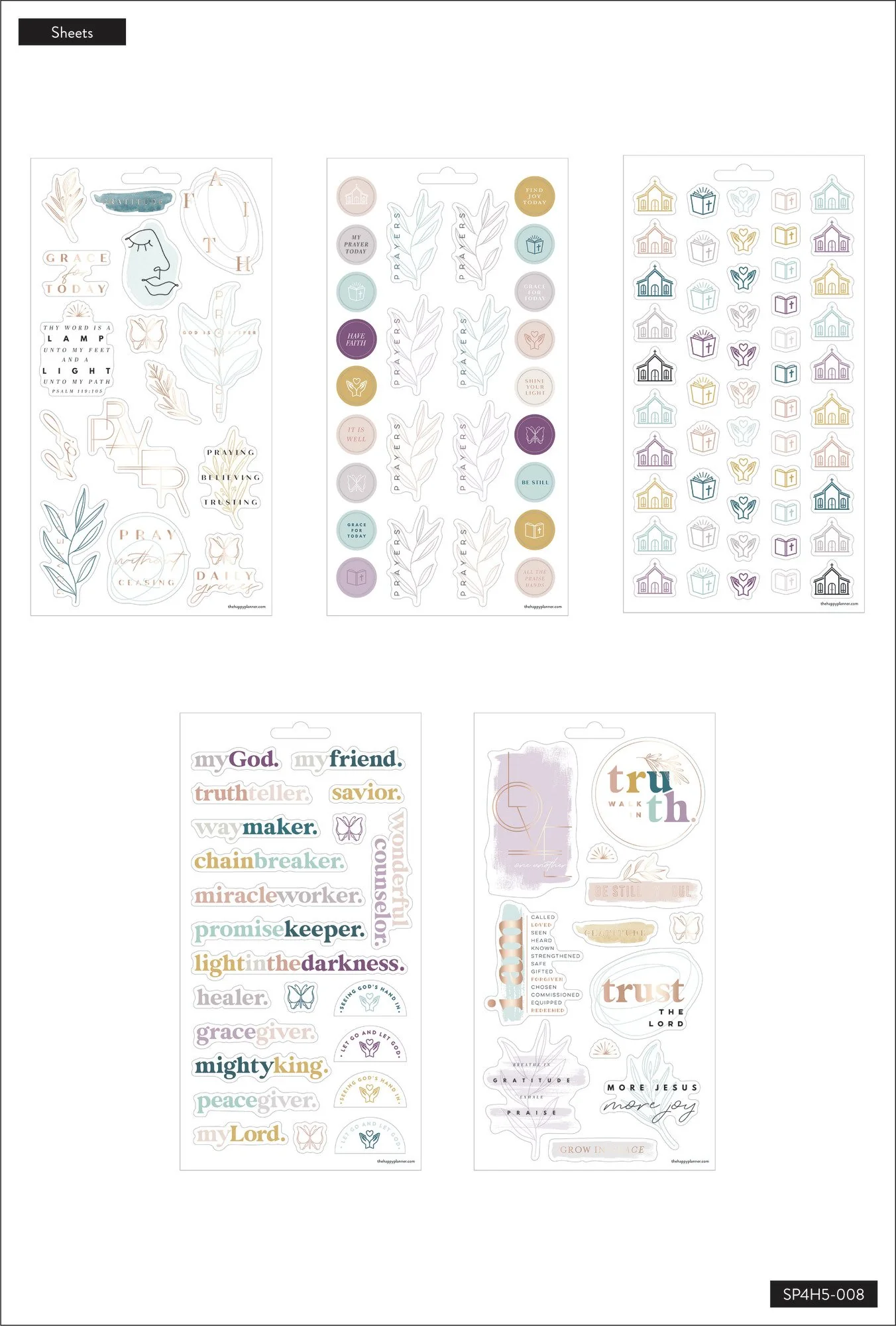 Simple Faith - 5 Sticker Sheets - Image 4