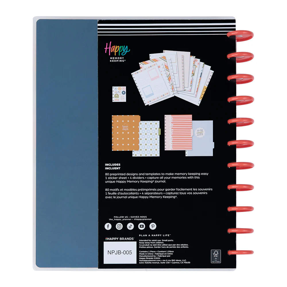 Simple Joys - Big Happy Memory Keeping Photo Journal - 80 Sheets - Image 10
