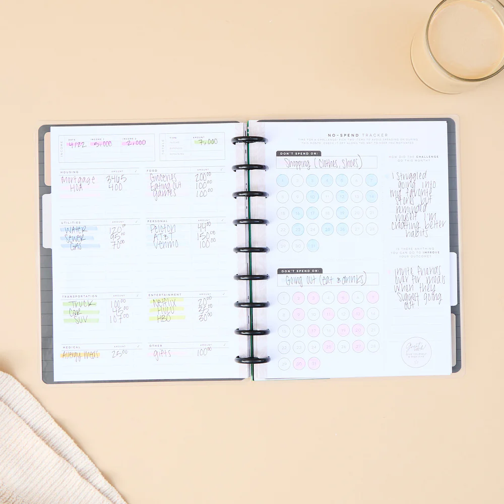 Sketchy Floral - Classic Guided Budget Journal - 80 Sheets - Image 2