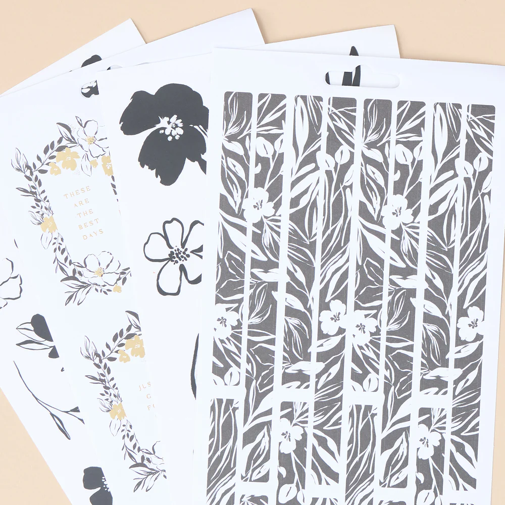 Sketchy Florals - 10 Sticker Sheets - Image 3