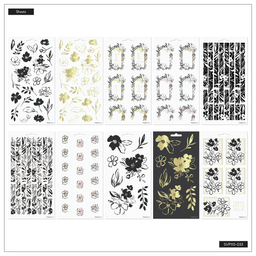 Sketchy Florals - 10 Sticker Sheets - Image 5