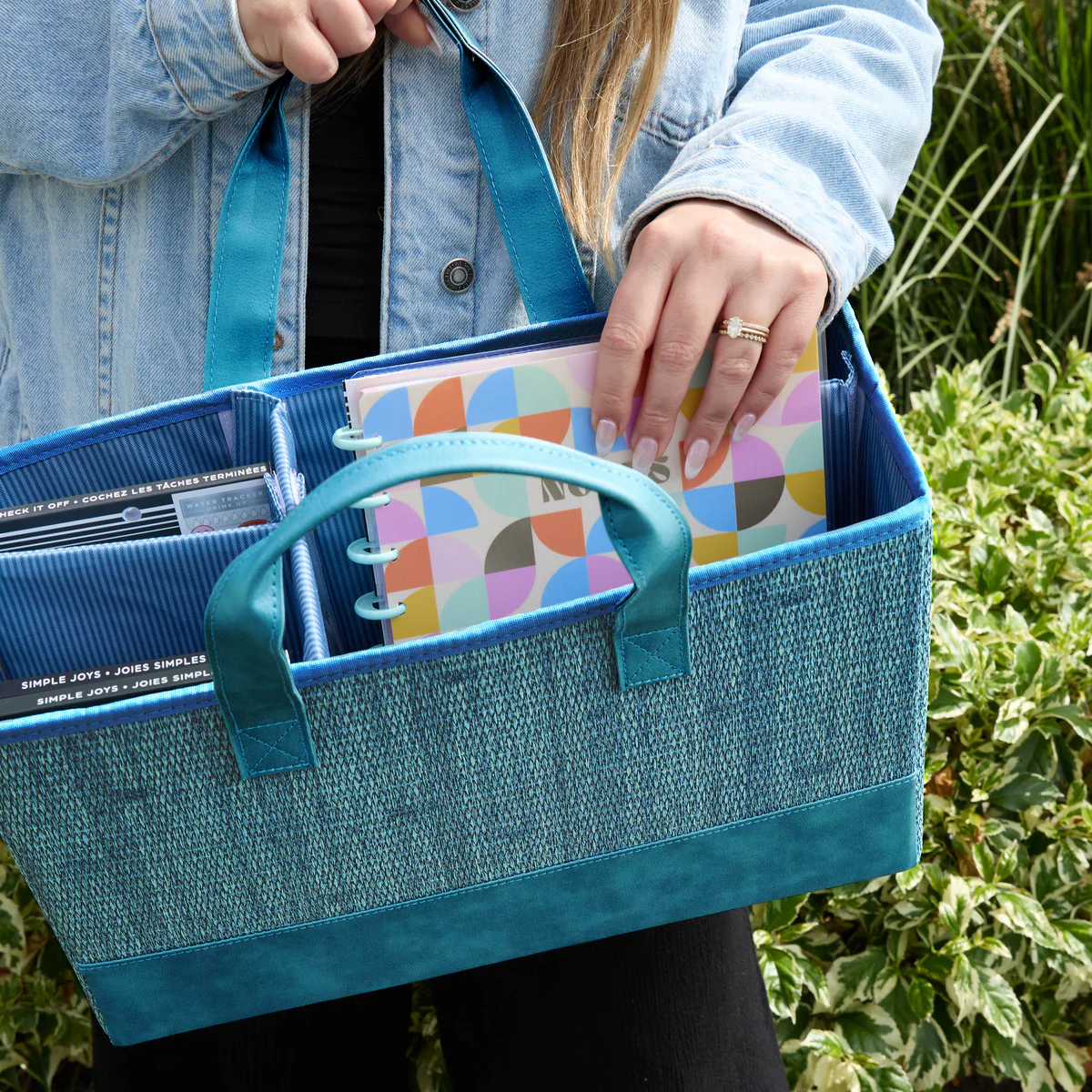 Slate Blue - Accessory + Planner Storage Tote - Image 2
