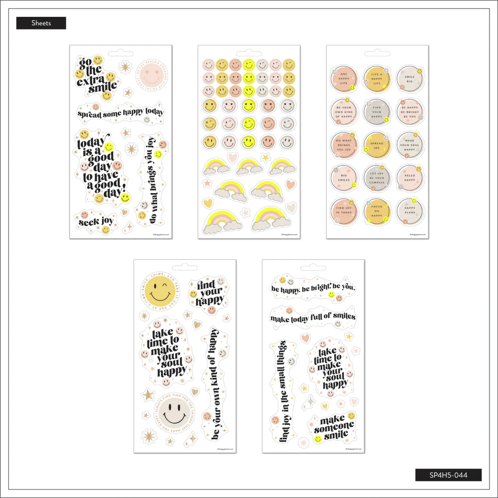 Smiley Face - 5 Sticker Sheets - Image 3