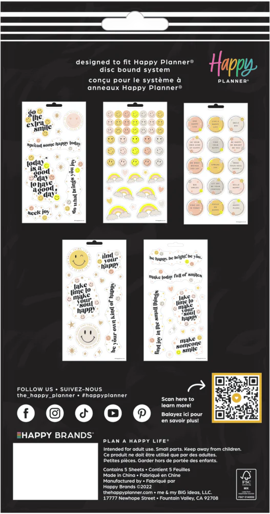 Smiley Face - 5 Sticker Sheets - Image 5