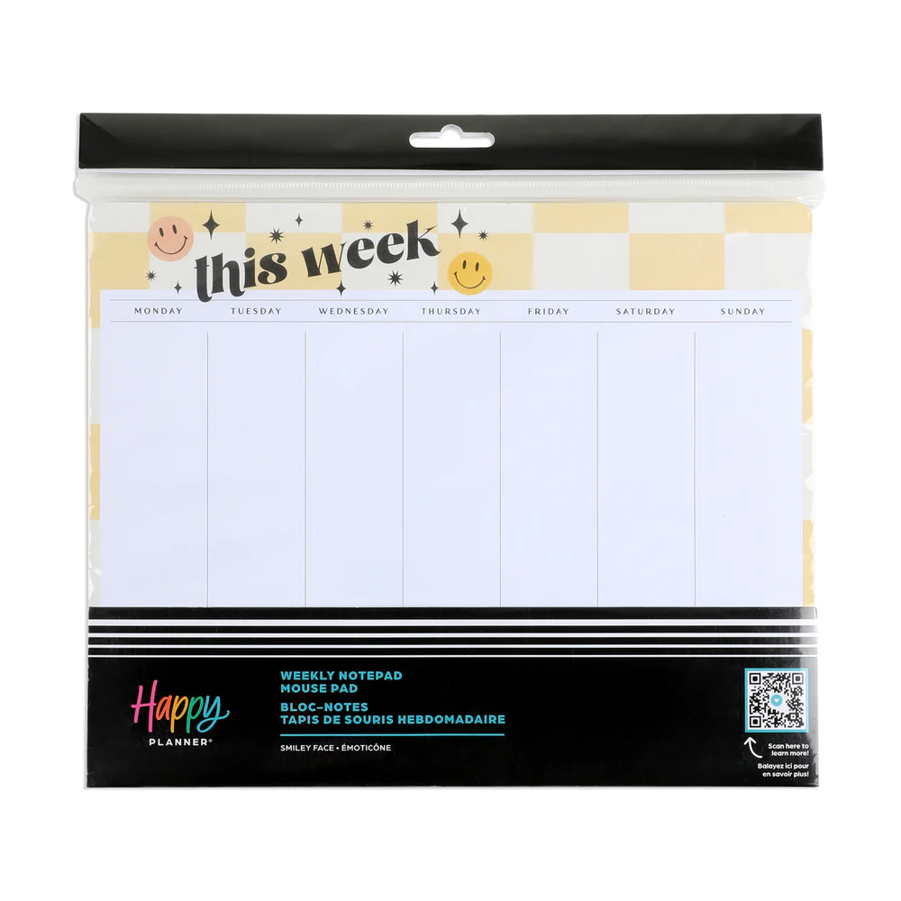 Smiley Face - Weekly Notepad & Mouse Pad - Image 3