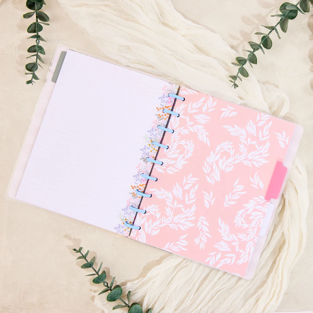 Soft Florals - Dotted Lined Classic Notebook - 60 Sheets - Image 3