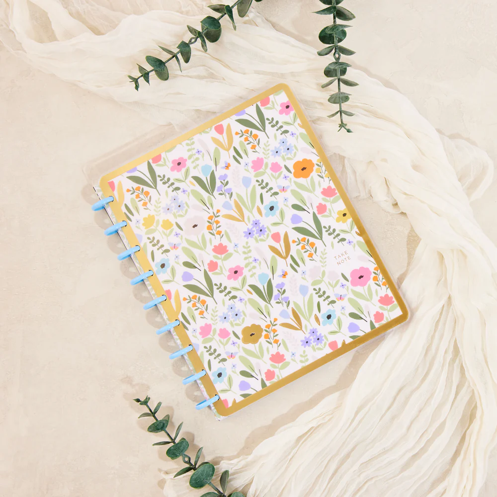 Soft Florals - Dotted Lined Classic Notebook - 60 Sheets - Image 4