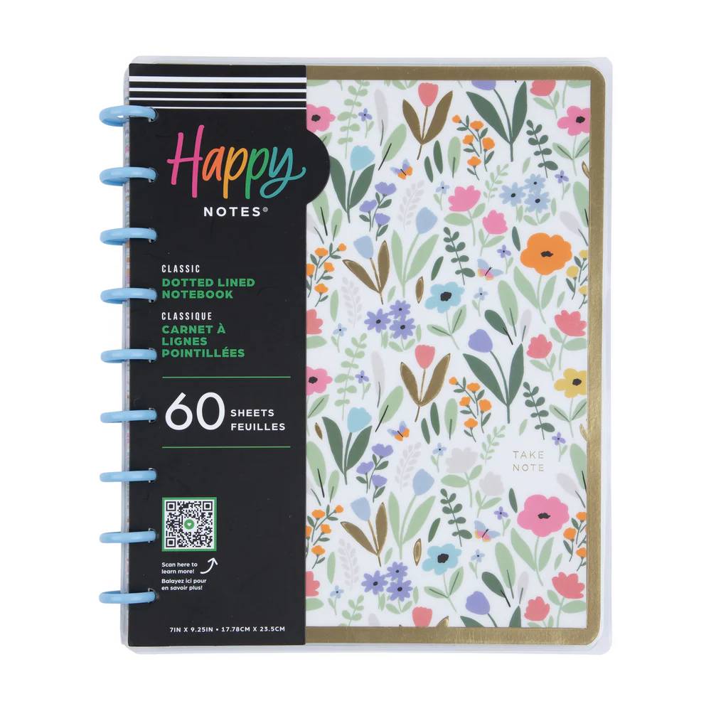 Soft Florals - Dotted Lined Classic Notebook - 60 Sheets - Image 7