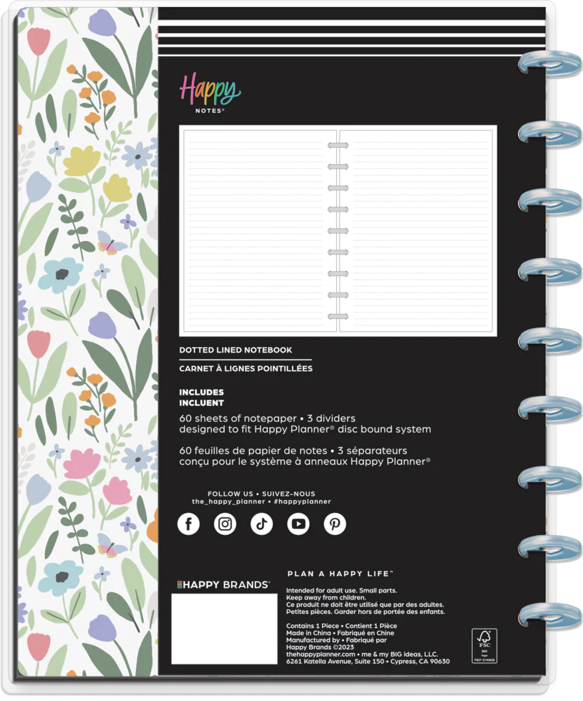 Soft Florals - Dotted Lined Classic Notebook - 60 Sheets - Image 9