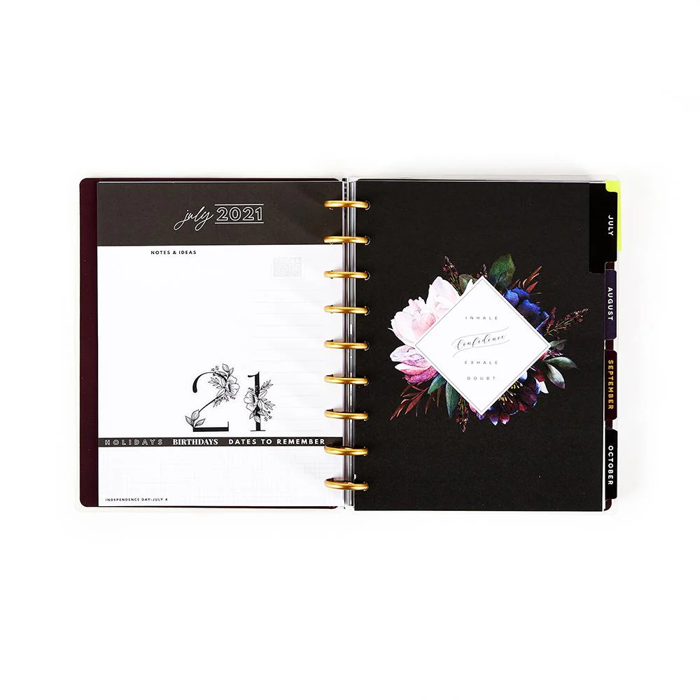 Sophisticated Florals Black Alphabet Stickers - Image 3