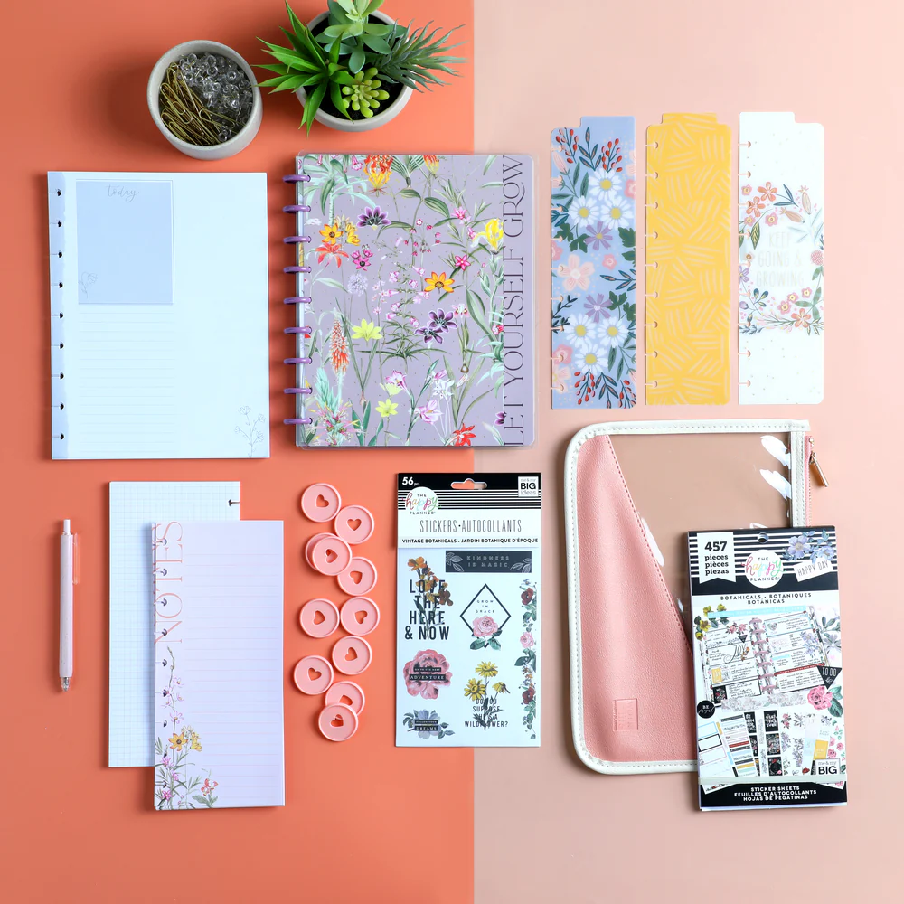 Spring Botanicals Bundle - Notebook + Accessories + Stickers