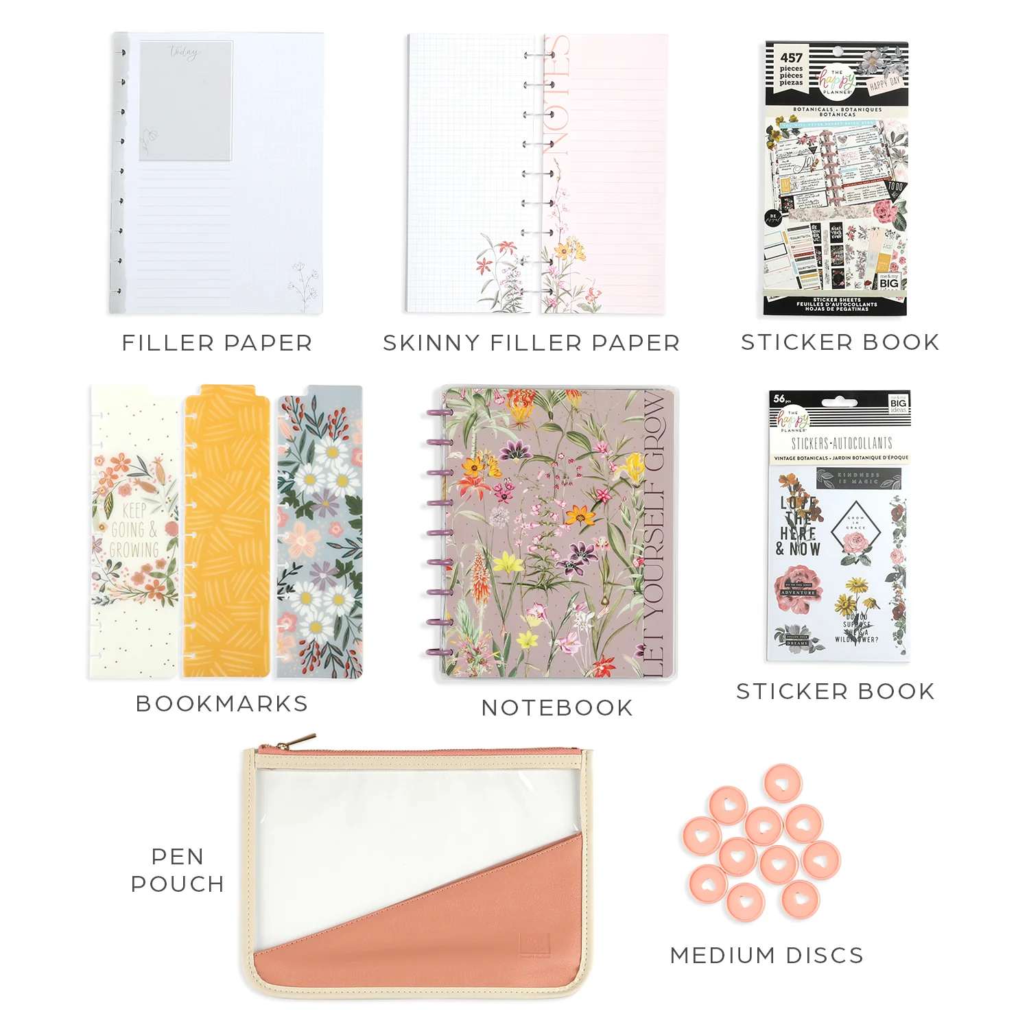 Spring Botanicals Bundle - Notebook + Accessories + Stickers - Image 17