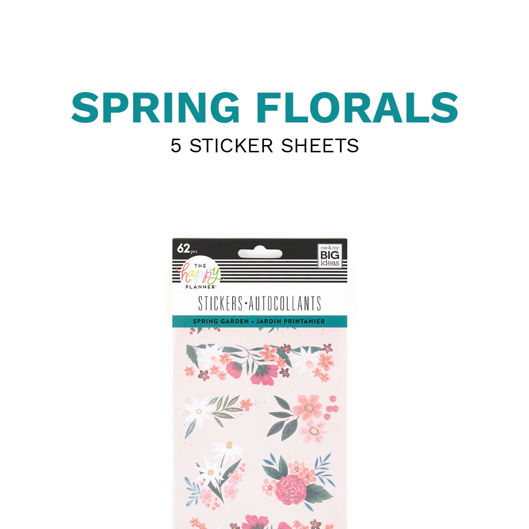 Spring Florals - 5 Sticker Sheets - Image 8