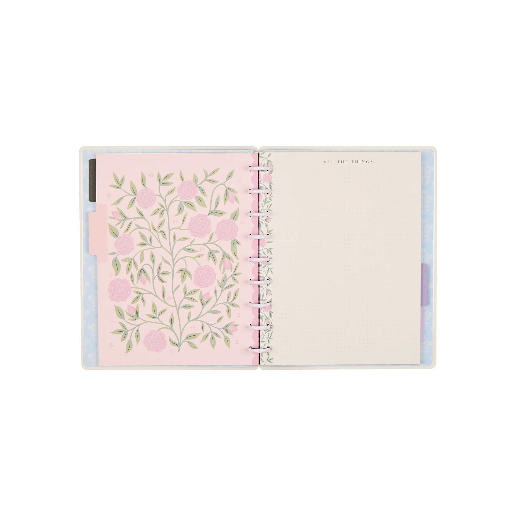 Spring Tapestry - Dot Grid + Dotted Lined Classic Notebook - 60 Sheets - Image 11