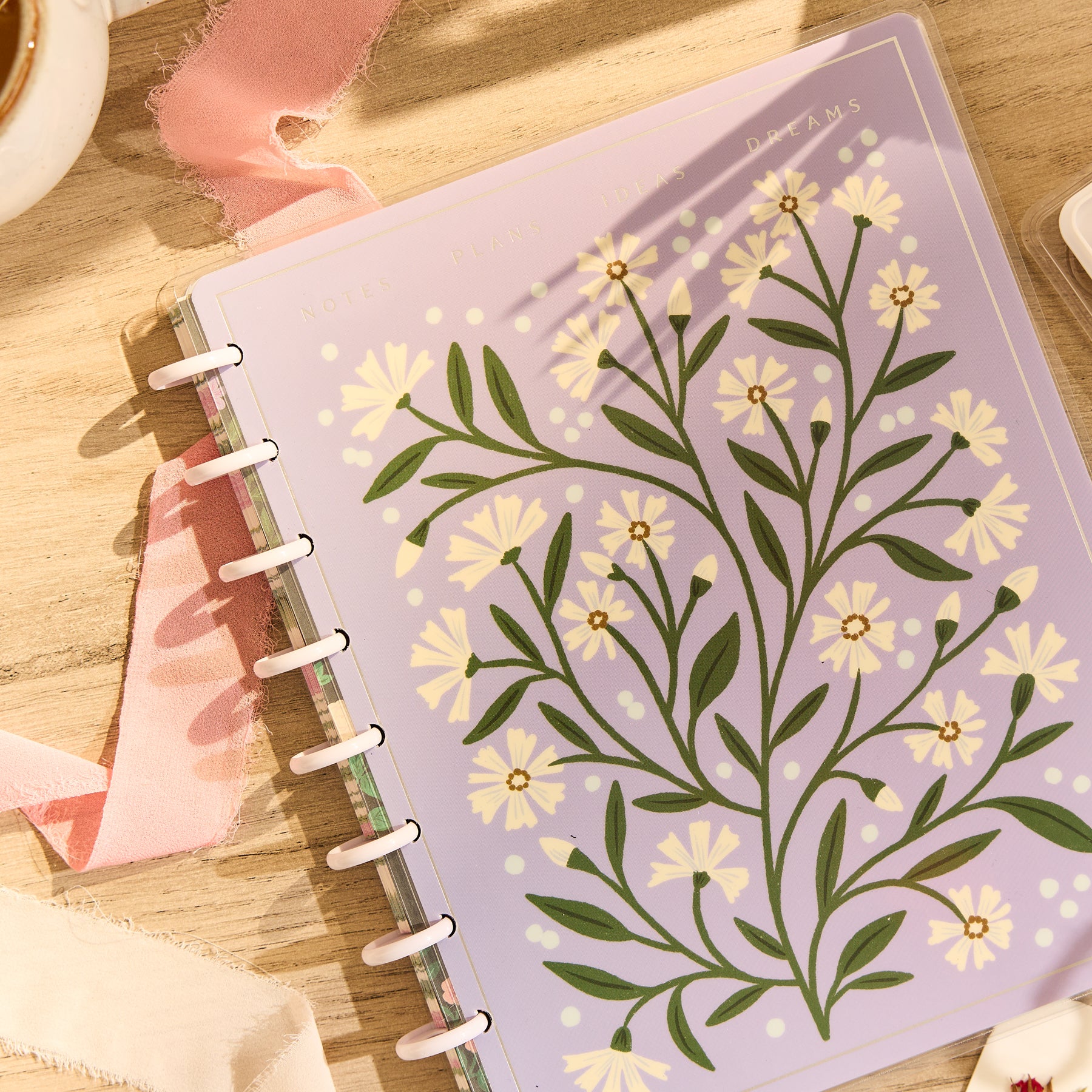 Spring Tapestry - Dot Grid + Dotted Lined Classic Notebook - 60 Sheets - Image 7