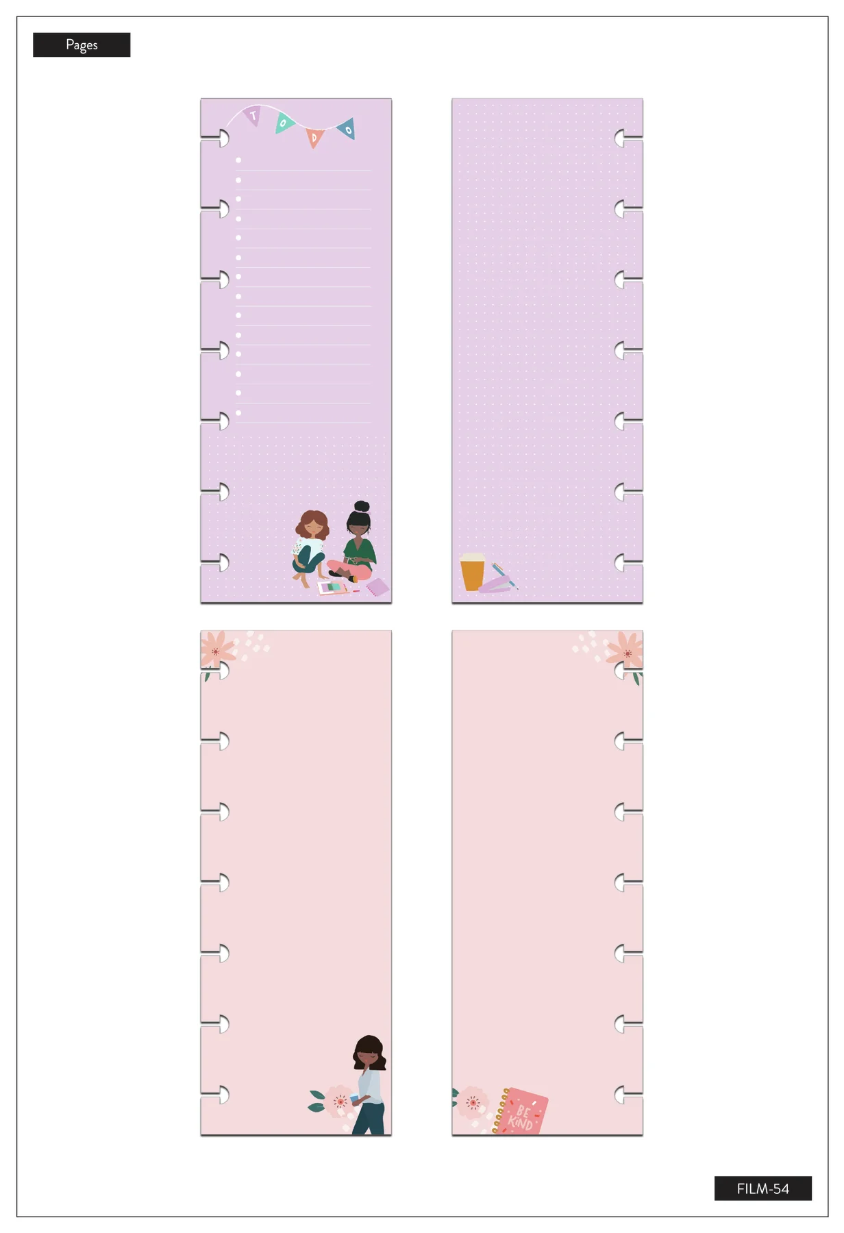 Squad Goals - Checklist Half Sheet Mini Filler Paper - 60 Sheets - Image 4