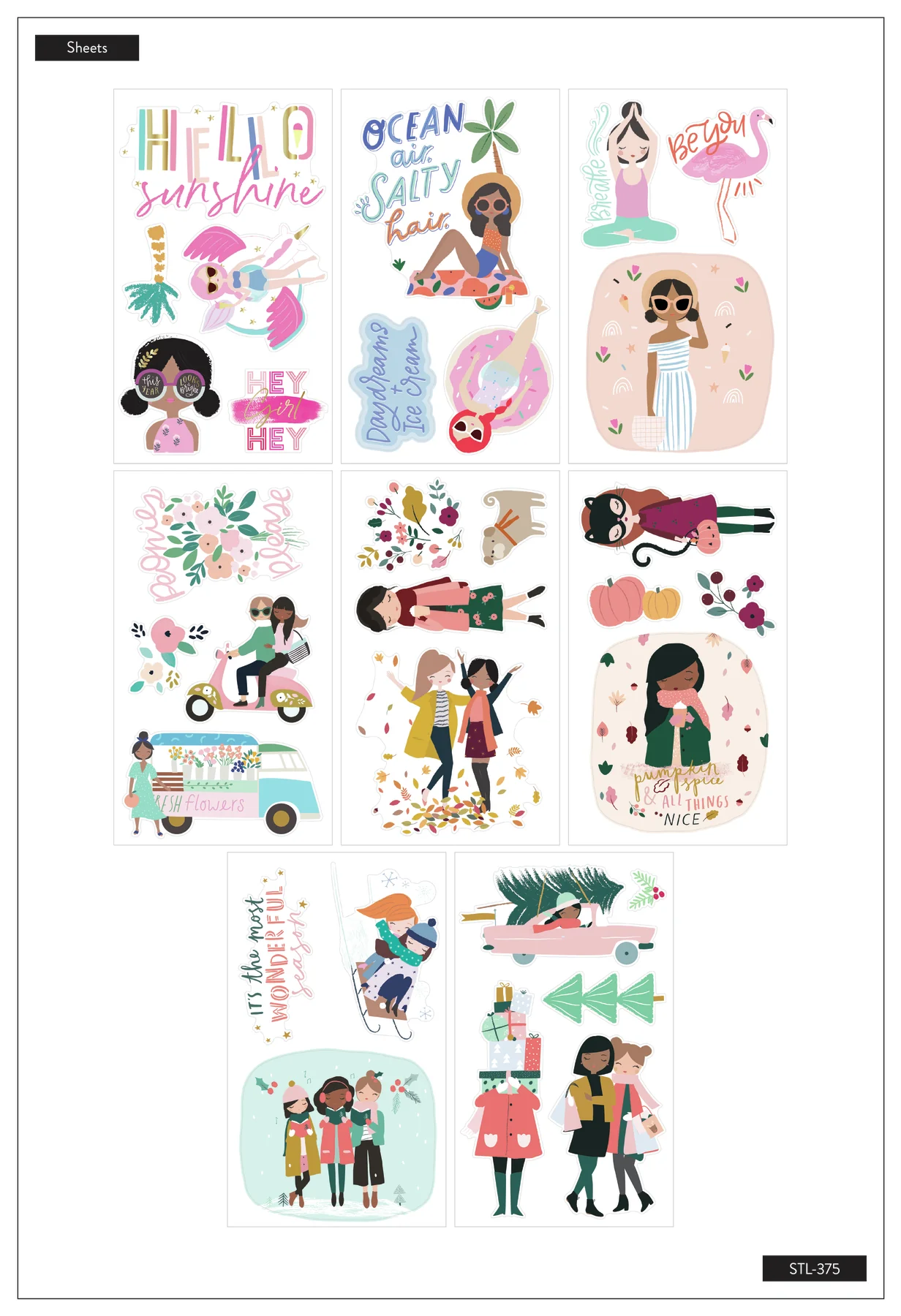 Squad Goals Seasons - 8 Sticker Sheets - Image 3