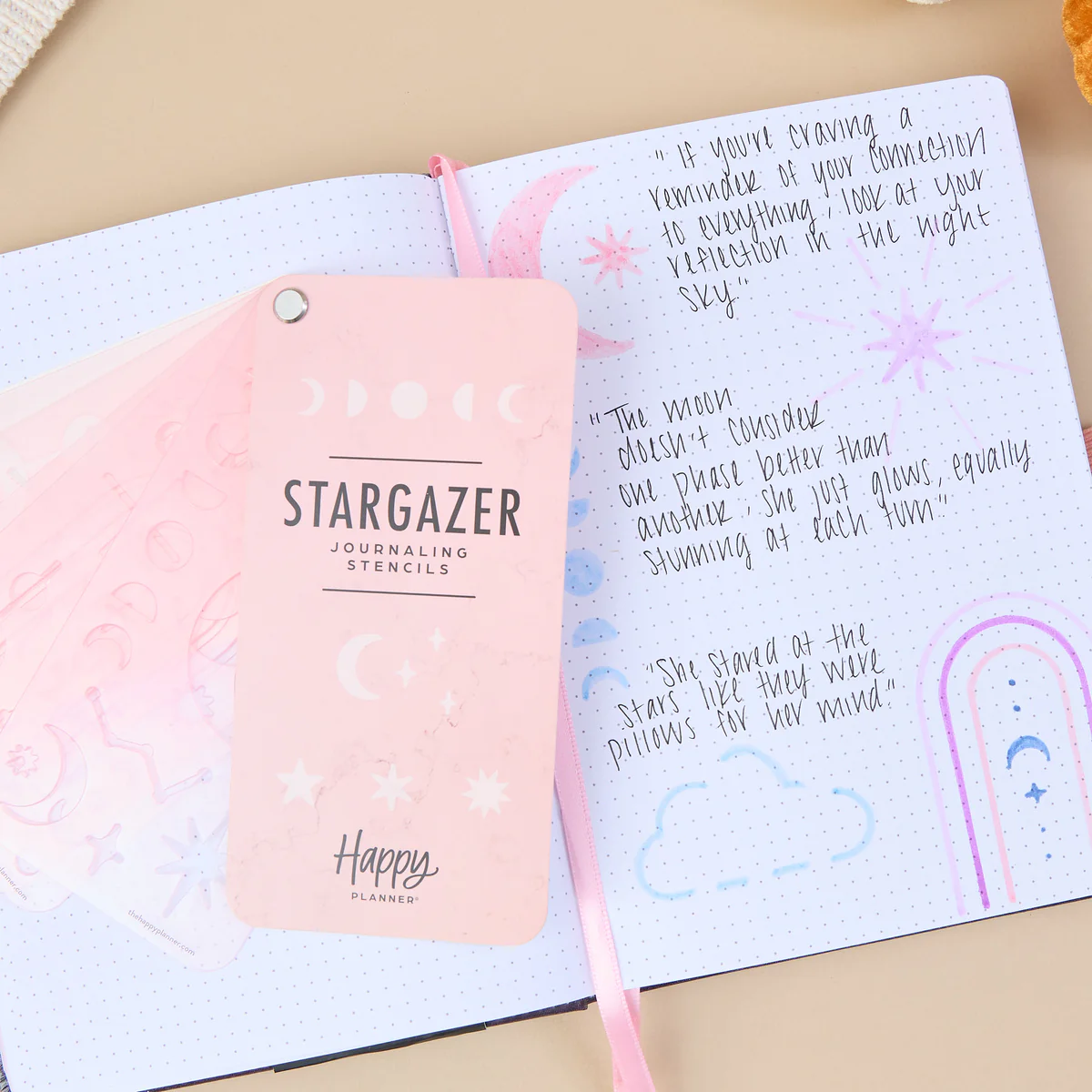 Stargazer - Stencil Fan Book - 5 Sheets - Image 2