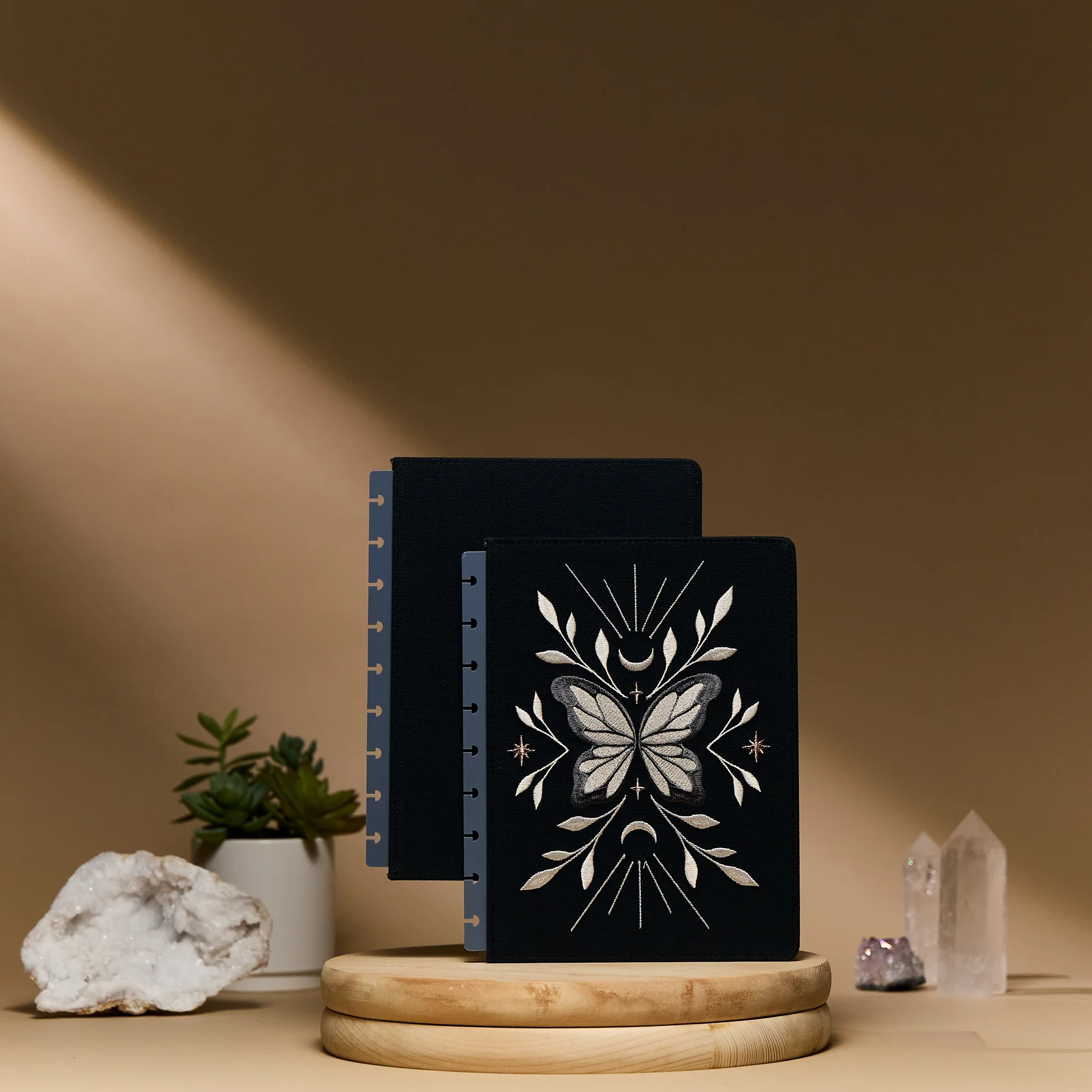 Starlight Flutter - Embroidered Snap In Classic Planner Cover - Image 3