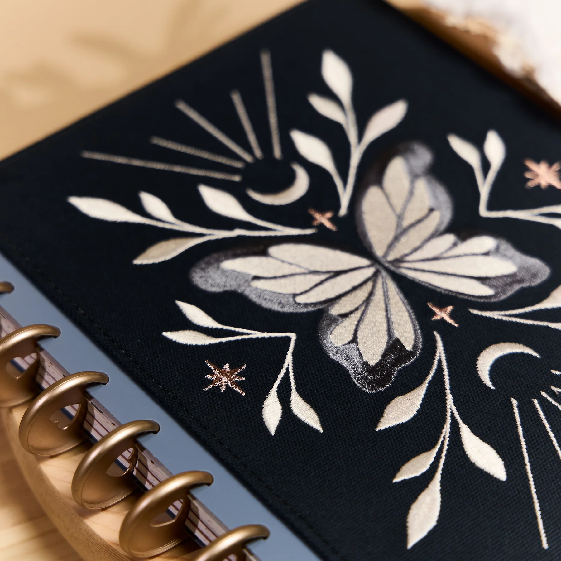 Starlight Flutter - Embroidered Snap In Classic Planner Cover - Image 9
