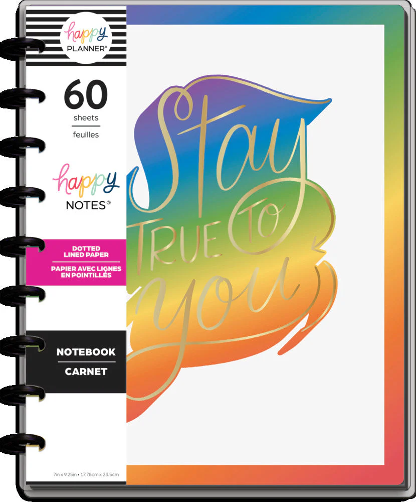Stay True - Classic Rainbow Pride Notebook - Image 8
