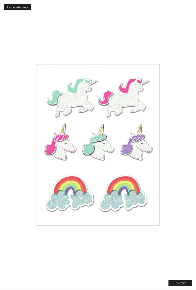 Sticker Sheet - Unicorns and Rainbows - Image 2