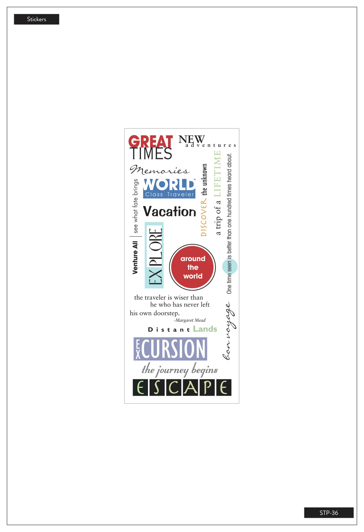 Pack Your Bags - Sticker Sheet - Image 2