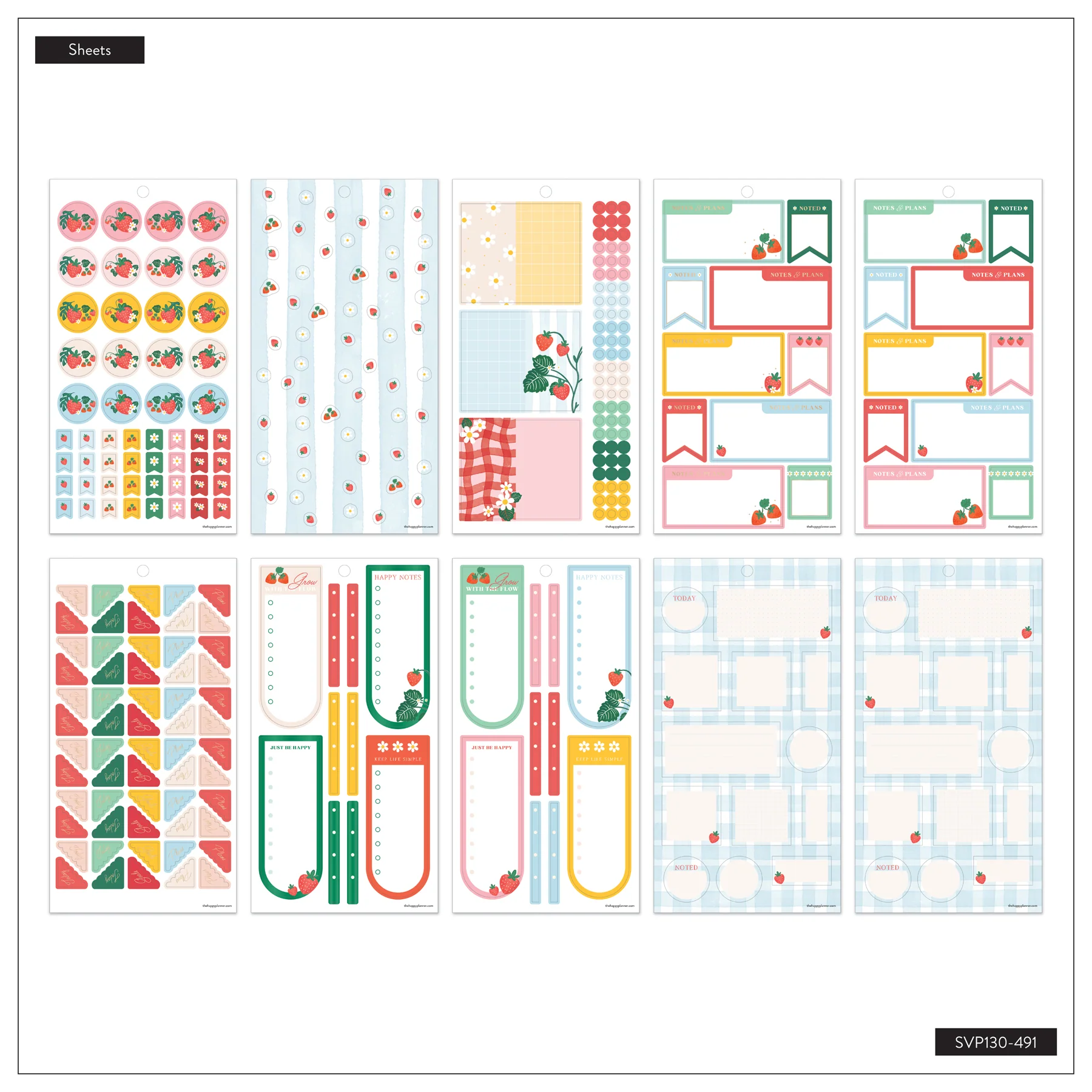 Strawberry Picnic - Value Pack Stickers - Image 10