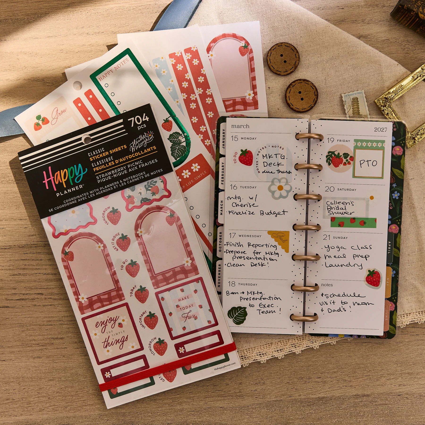 Strawberry Picnic - Value Pack Stickers - Image 7