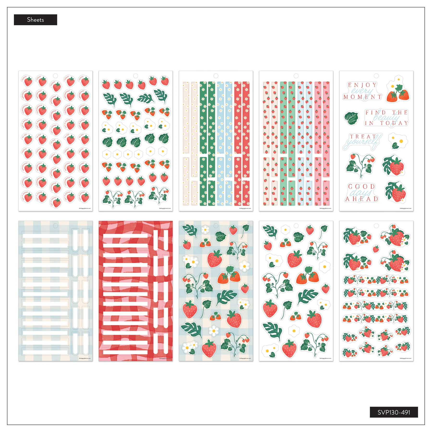 Strawberry Picnic - Value Pack Stickers - Image 9