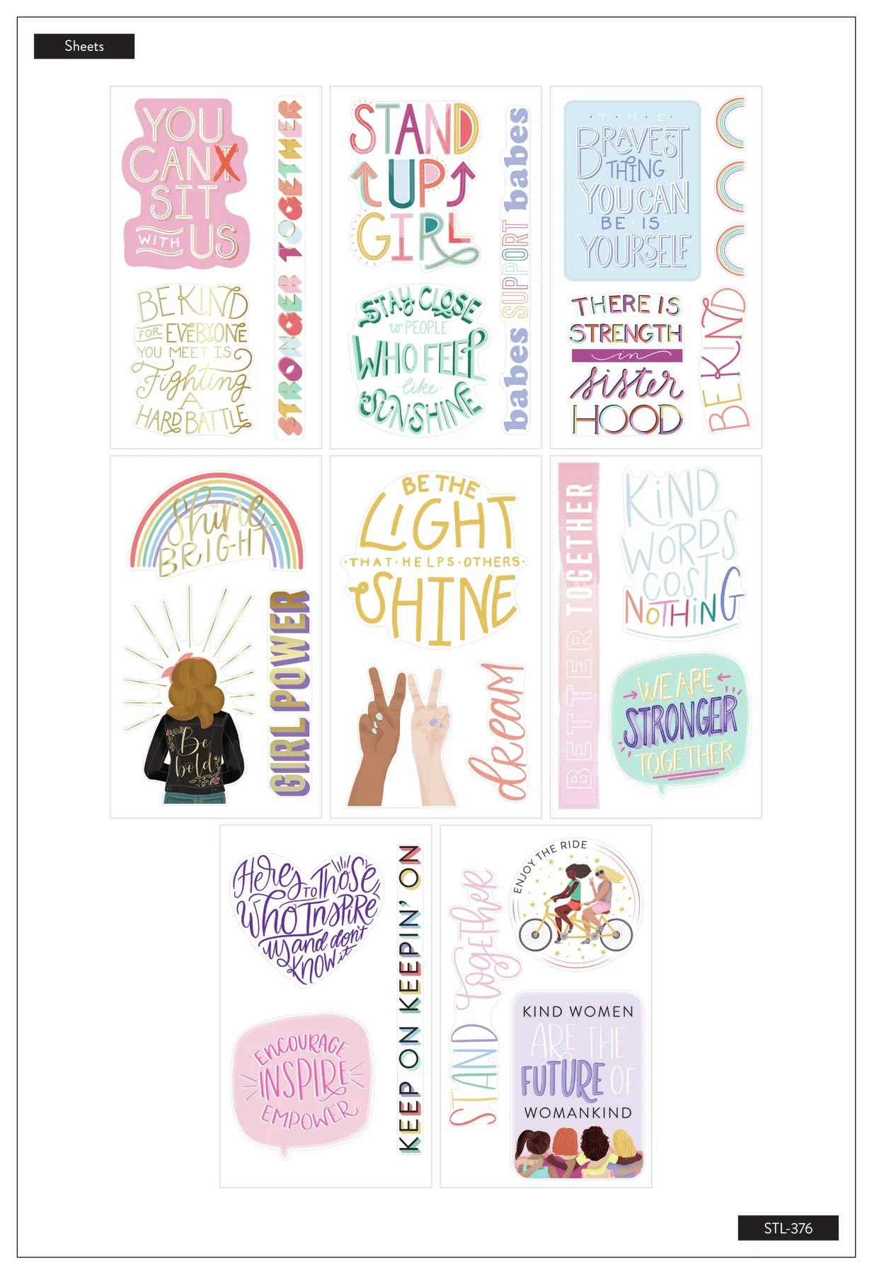 Stronger Together - 8 Sticker Sheets - Image 3