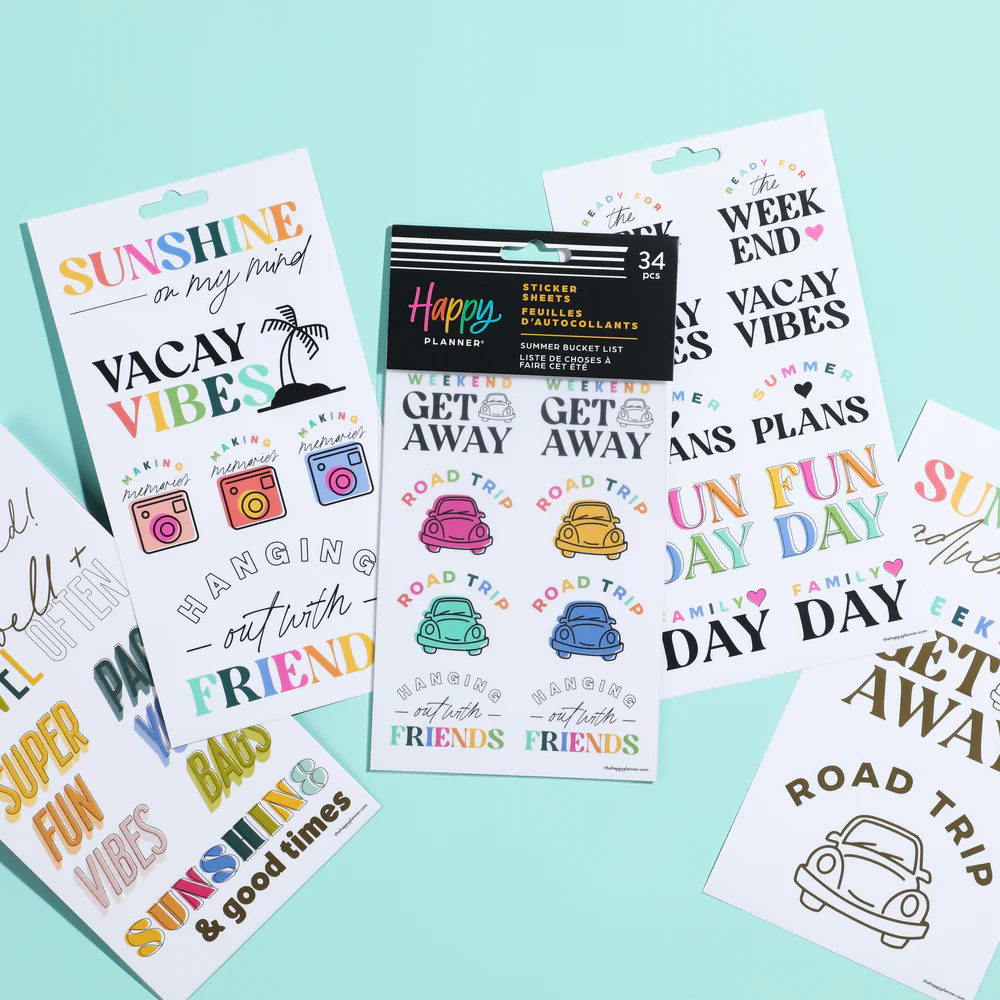 Summer Bucket List - 5 Sticker Sheets - Image 3