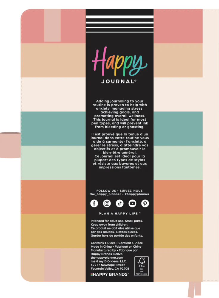 Sunset Stripe - Bullet Dot Grid Happy Journal® - 80 Sheets - 160gsm Paper - Image 10