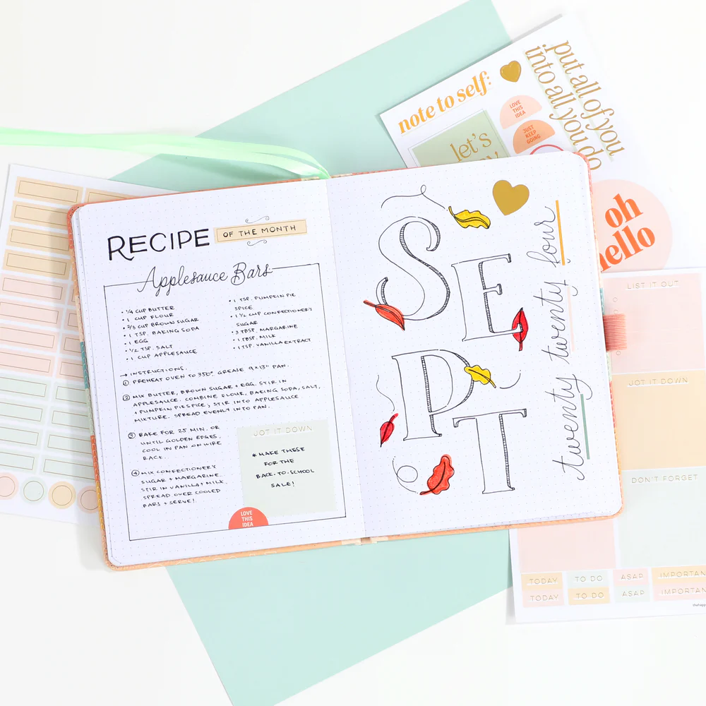 Sunset Stripe - Bullet Dot Grid Happy Journal® - 80 Sheets - 160gsm Paper - Image 2