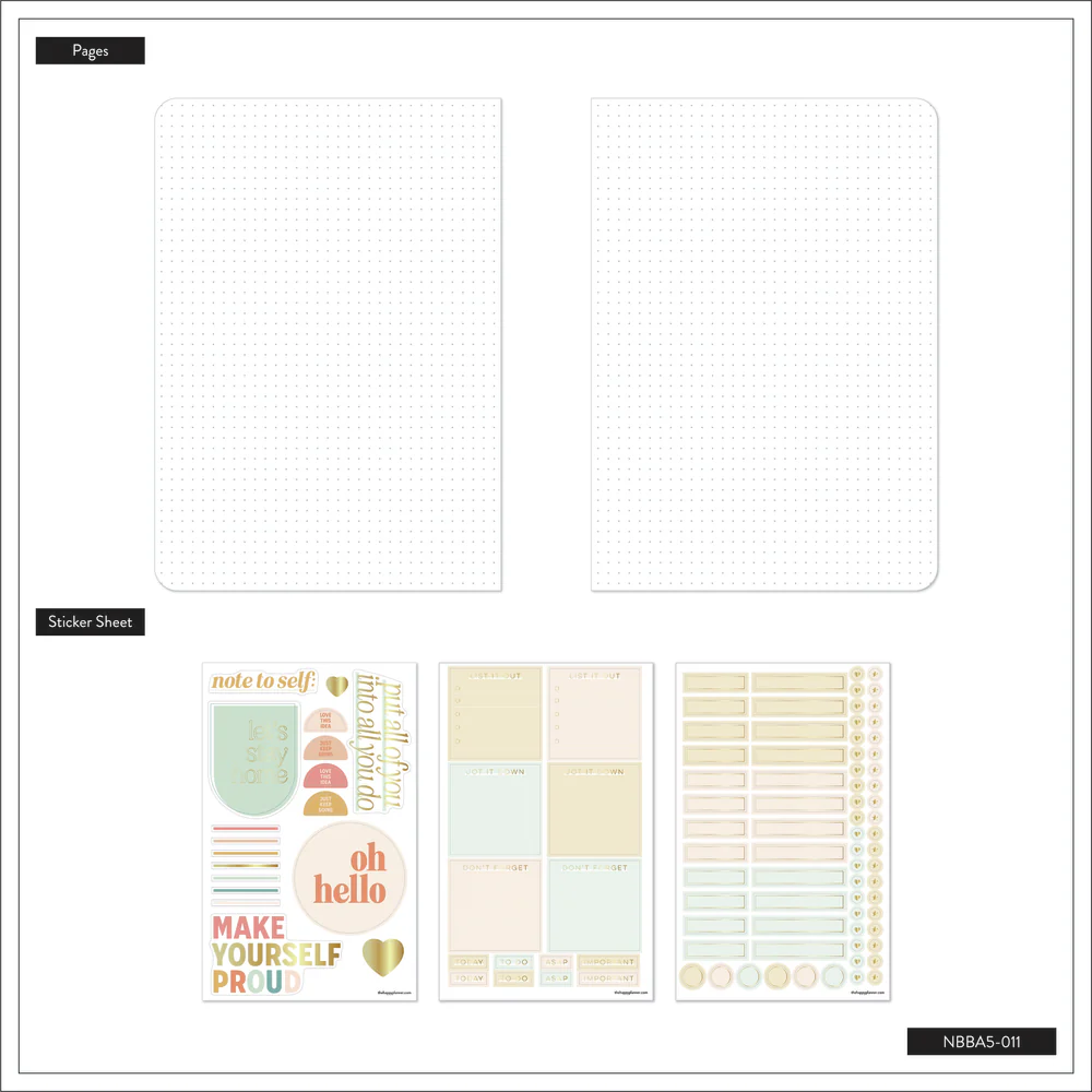 Sunset Stripe - Bullet Dot Grid Happy Journal® - 80 Sheets - 160gsm Paper - Image 8