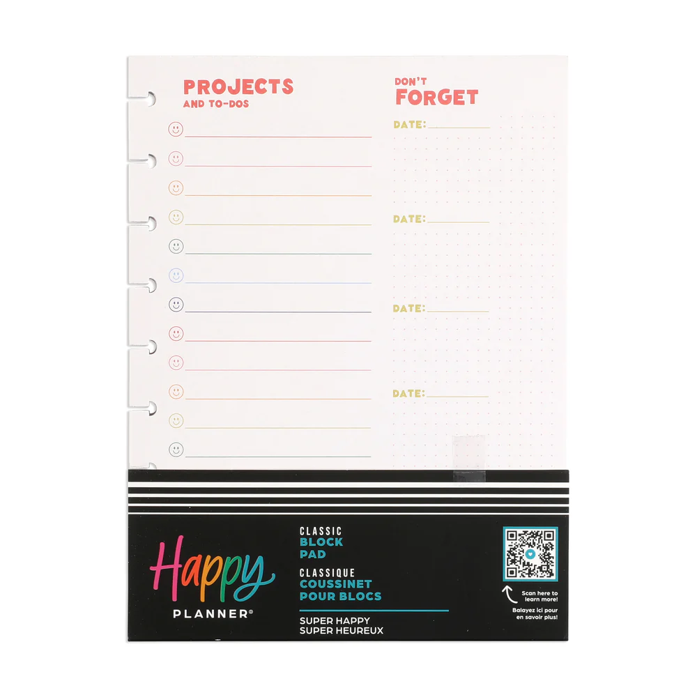 Super Happy - Block Notepad - Classic - 100 Sheets - Image 4