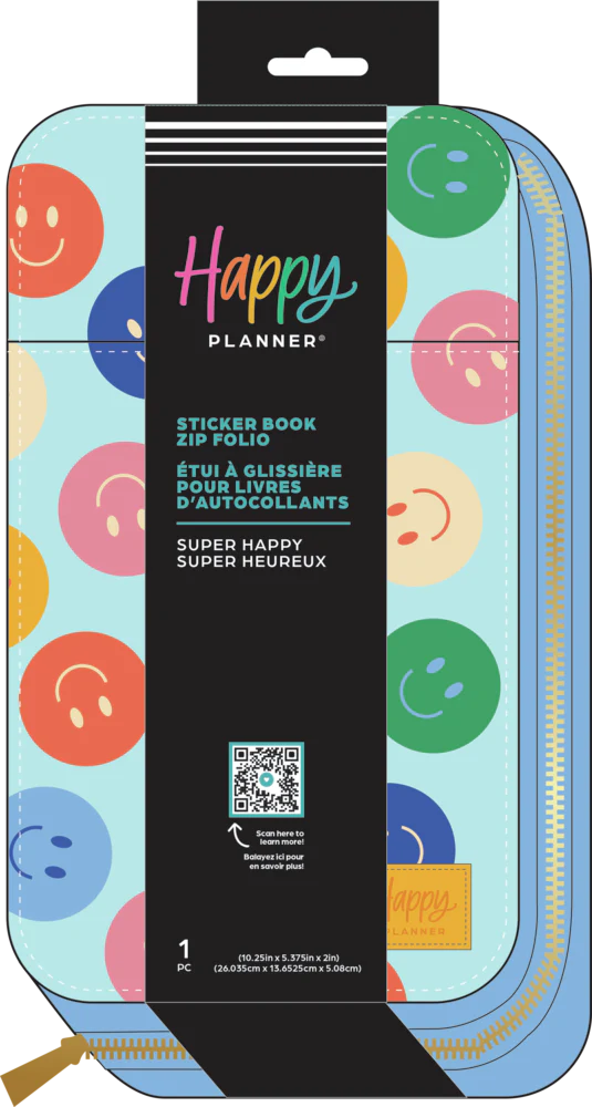 Super Happy - Sticker Storage Zip Folio - Image 8