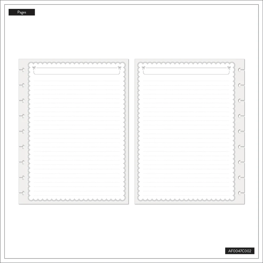 Sweet & Simple - Dotted Lined Classic Filler Paper - 40 Sheets - Image 5