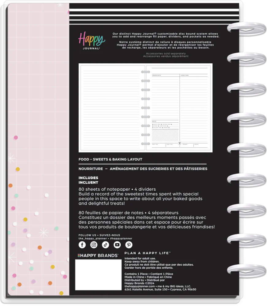 Sweets + Baking - Classic Recipe Journal - 80 Sheets - Image 11